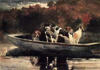 Homer, Winslow - Dogs in a Boat
